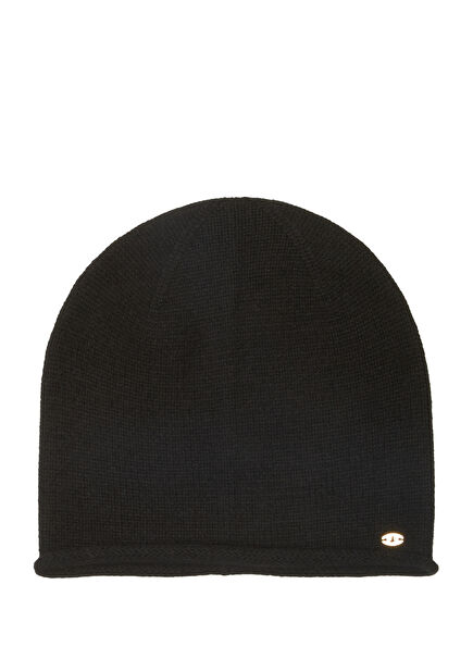 Siyah Kadın Kaşmir Bere