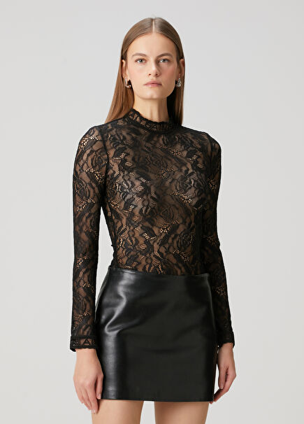 Black Lace Blouse