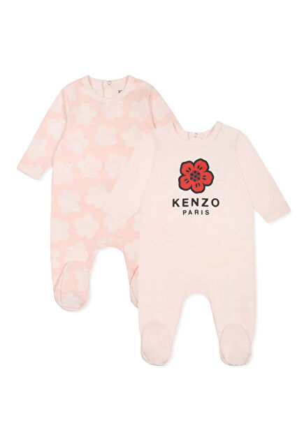 Pink Baby Girl 2-Piece Jumpsuit Set