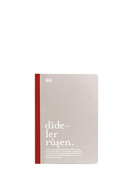 Lugat365 x Karatis Dideler Ruşen 64 Leaf Lined Notebook