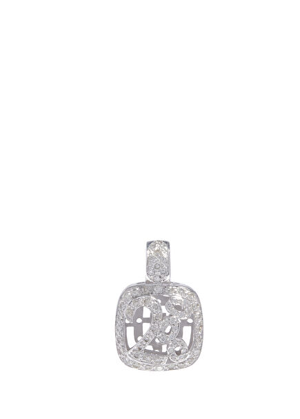 Women's Gold Pendant With Mazanite Stone
