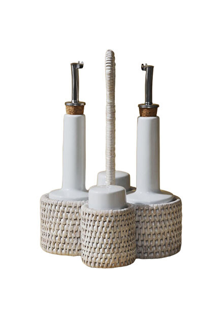 Rattan Oil Shaker Set