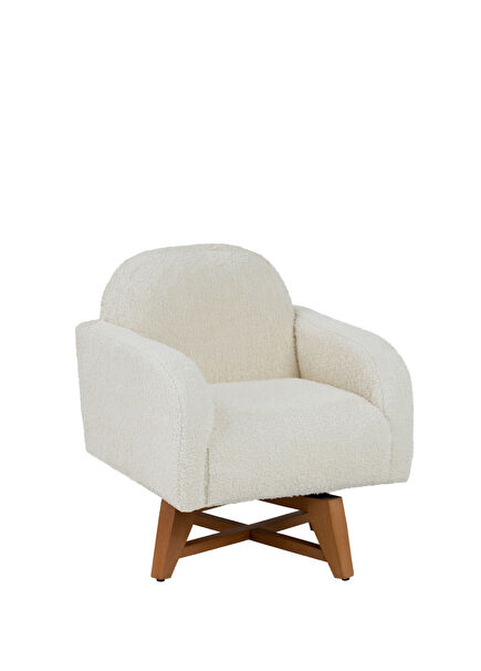 Cozy White 360 Degree Swivel Teddy Berger