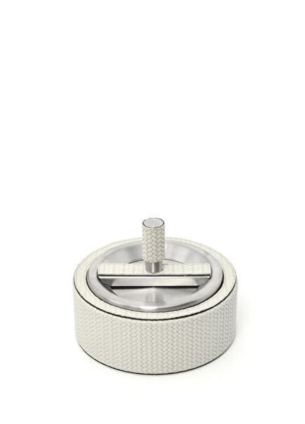 Firenze Cream Leather Ashtray
