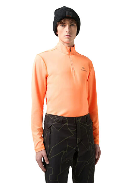 Pascal Orange Half Zip Men's Sports Thermal Underwear