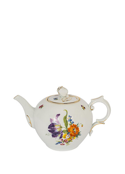 Alt Bunte Blume Porselen Çaydanlık 1100 ml