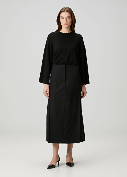 Black Midi Skirt