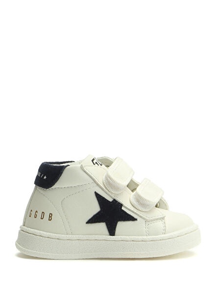 June Mavi Beyaz Unisex Çocuk Deri Sneaker