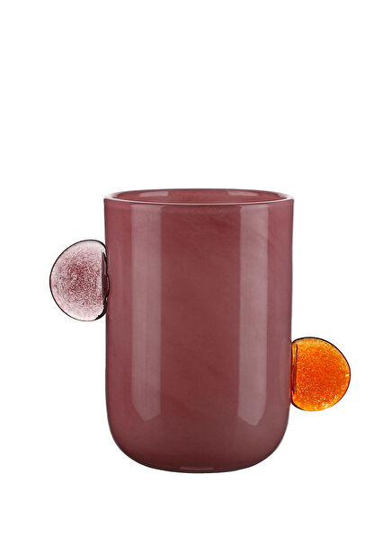 Pastello Pink Glass Vase