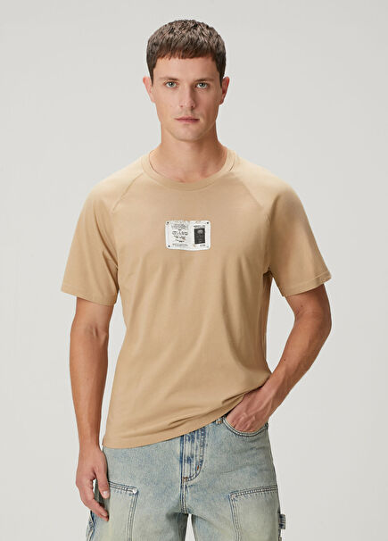 Torry Taba Logo Baskılı T-shirt