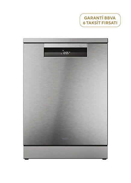 Xf 4A4M4PX Grey Freestanding Dishwasher with 10 Programs Wi-Fi