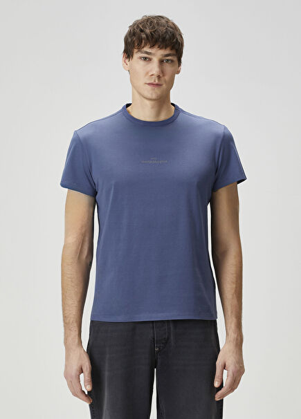 Mavi Logo Nakışlı T-shirt