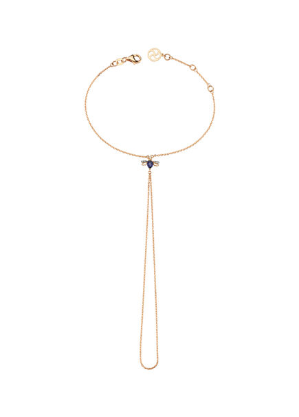 Honey Renkli Taşlı Kadın Altın Şahmeran