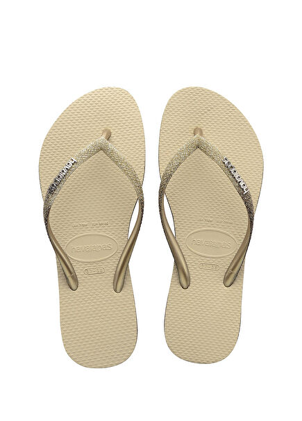 Slim Sparkle Black Women's Beach Slippers