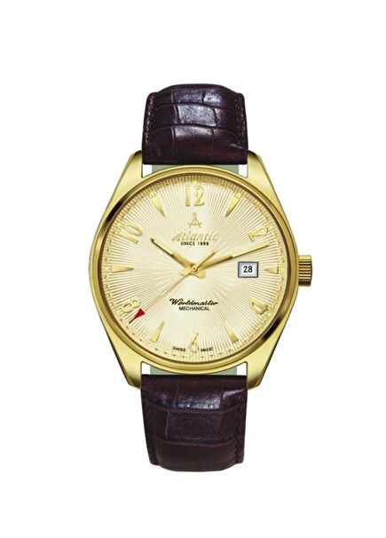 51651.45.35G Brown Leather Men's Watch