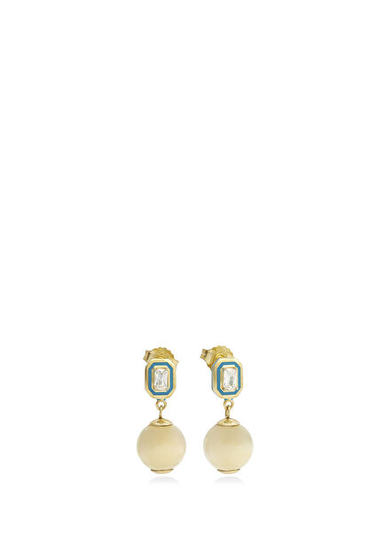 Zircon Stone 925 Sterling Silver Women's Earrings