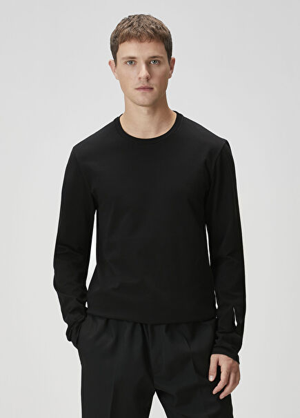 Siyah Logo Detaylı T-shirt