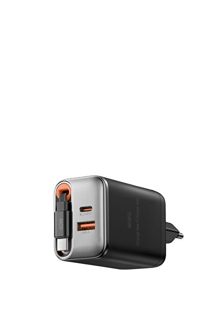 Wi-G020 Helix GaN USB-A Type-C PD 67W Şarj Cihazı ve Kablo Seti