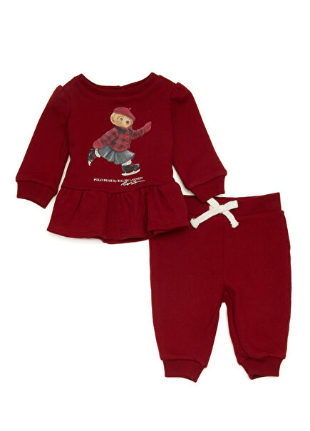 Kırmızı Kız Bebek 2li Set