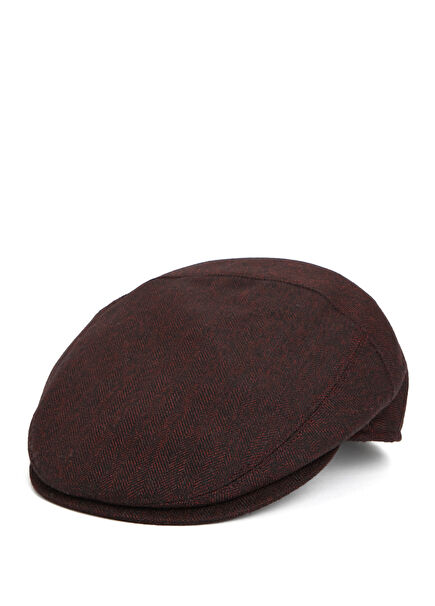 Burgundy Men's Wool Hat