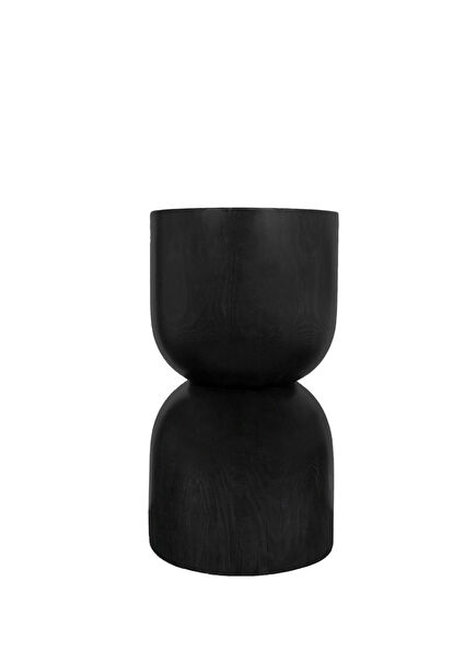 Ubud Black Wooden Side Table