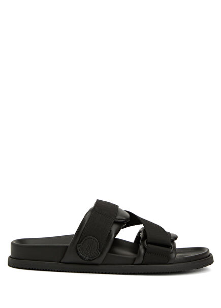 Mon Summer Black Women's Leather Slippers