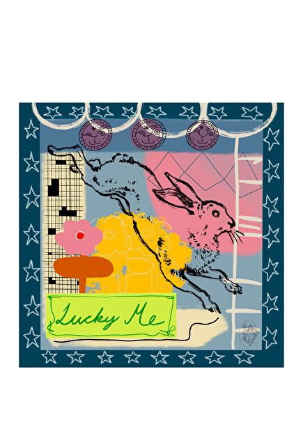 Creo The Lucky Rabbit Pamuk Kadın Fular