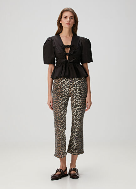 Leopard Betzy Crop Jeans