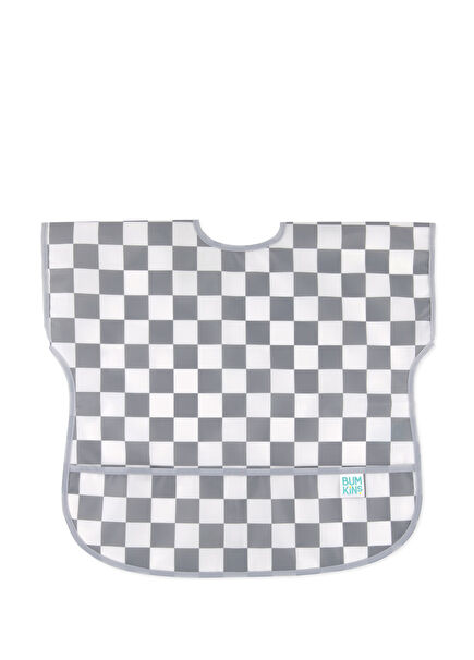 Charcoal Check Short Sleeve Bib