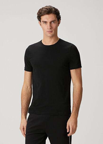 Black Logo Printed T-Shirt