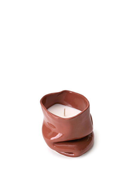 Luceo Crimson Brown Ceramic Decorative Candle Holder