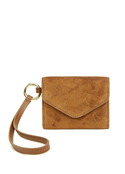 Tan Women's Leather Card Holder
