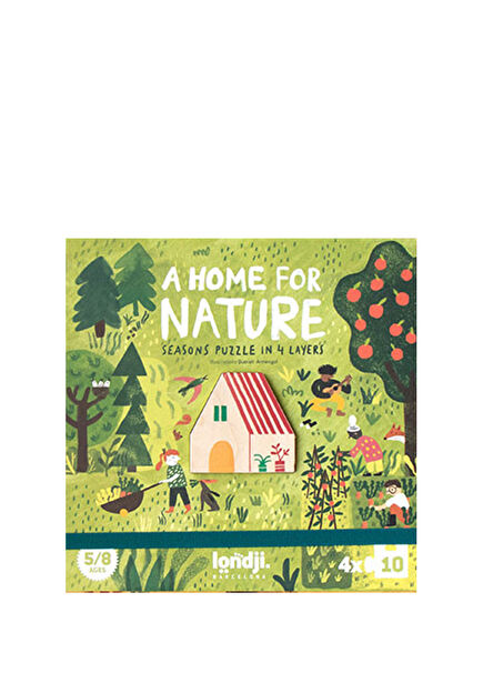 A Home For Nature Unisex Çocuk Puzzle