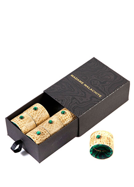 Out of Africa 6li Malahit Taşlı Peçete Yüzüğü