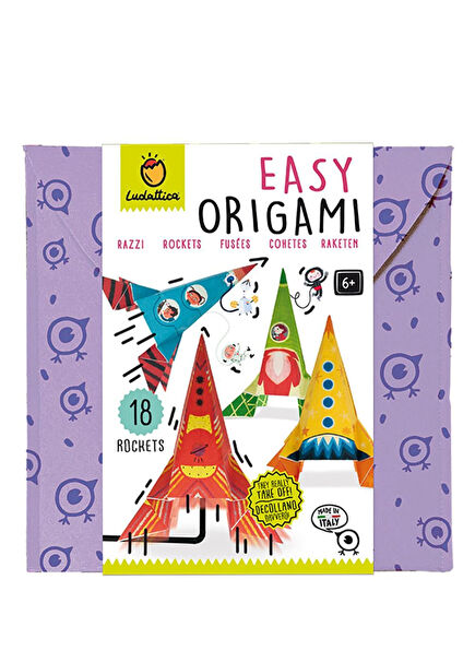 Adım Adım Origami Roketler Çocuk Yabancı Dil Aktivite Kitabı