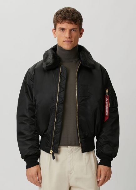 B-15 Flight Heritage Fit Black Bomber Jacket