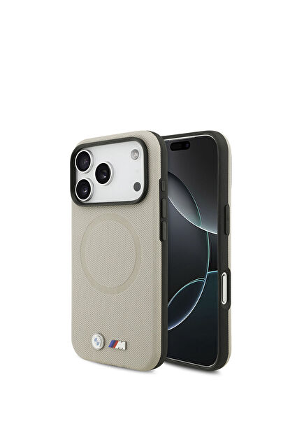 iPhone 17 Pro M Design Gray Magsafe Compatible Phone Case with M Logo