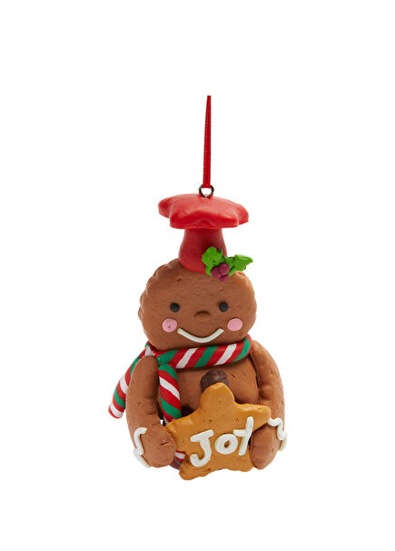 Gingerbread Cookie Form Christmas Ornament