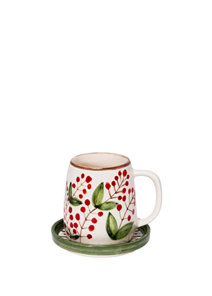 Xmas Cherry Berry Ceramic Mug