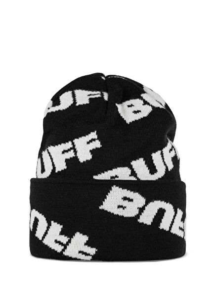 Knitted Beanie Hido Siyah Baskılı Unisex Çocuk Bere