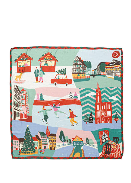 Strasbourg Desenli Modal Kadın Şal