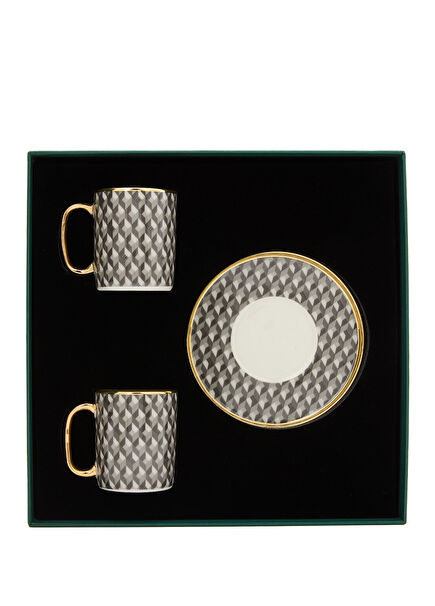 Monogram 2-Piece Porcelain Turkish Coffee Set