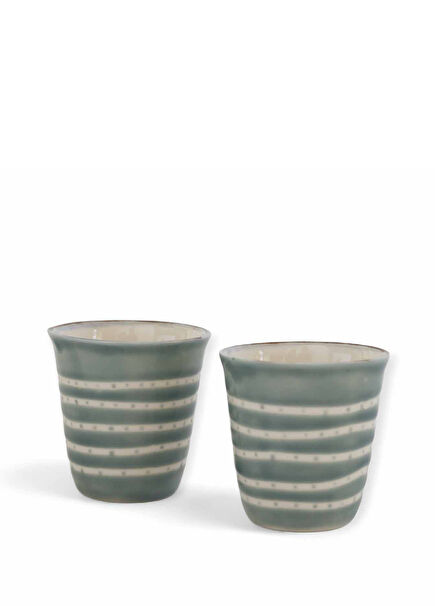 Aura Small Blue Grey Porcelain Coffee Mug