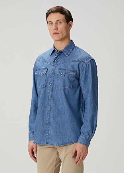Blue Denim Shirt