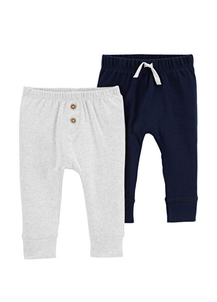 Cotton Baby Boy 2-Piece Pants Set