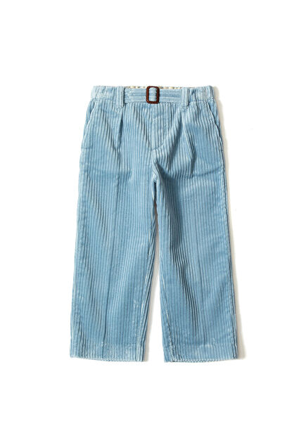 Mavi Unisex Çocuk Kadife Pantolon