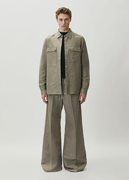 Light Green Wide Leg Trousers