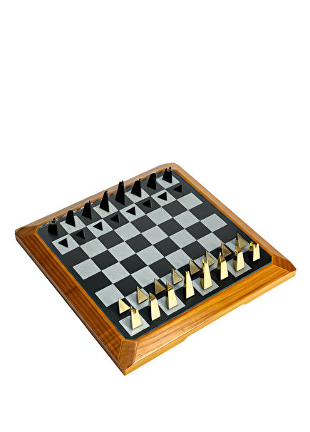 Walnut Ahşap Masaüstü Satranç