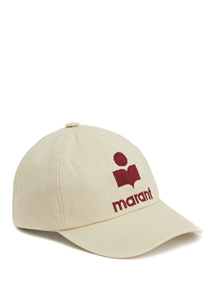 Ekru Kırmızı Kadın Şapka