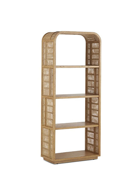 Turnbull Hazelnut Brown Wooden Bookcase